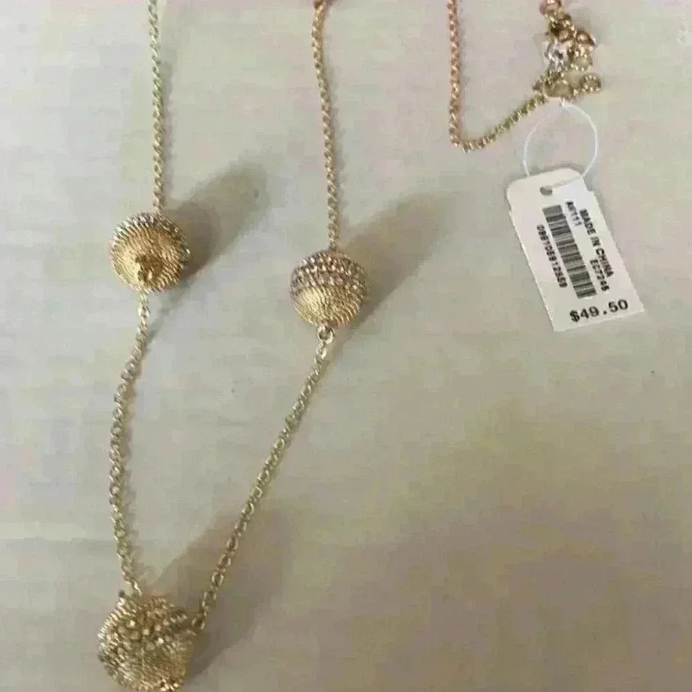 J Crew new Ball Pendant Necklace - Picture 3 of 8